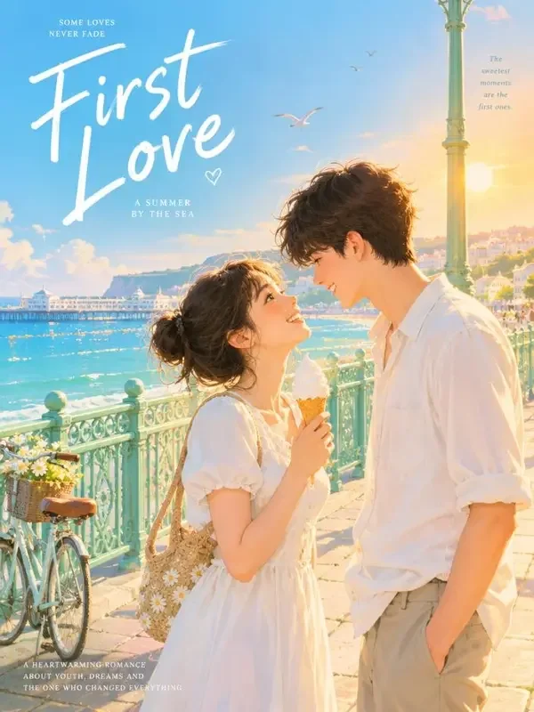 短剧在线《初尝爱情有点甜》封面海报，校园青春题材